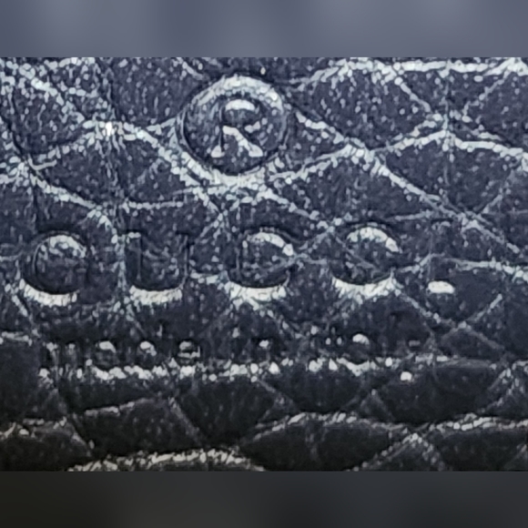 Gucci Navy Leather Zip Around Long Wallet EUC - Picture 15 of 16